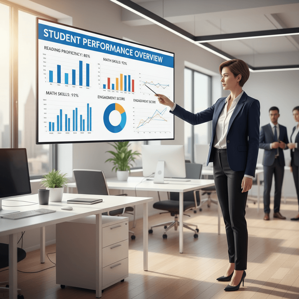 Student progress analytics screen
