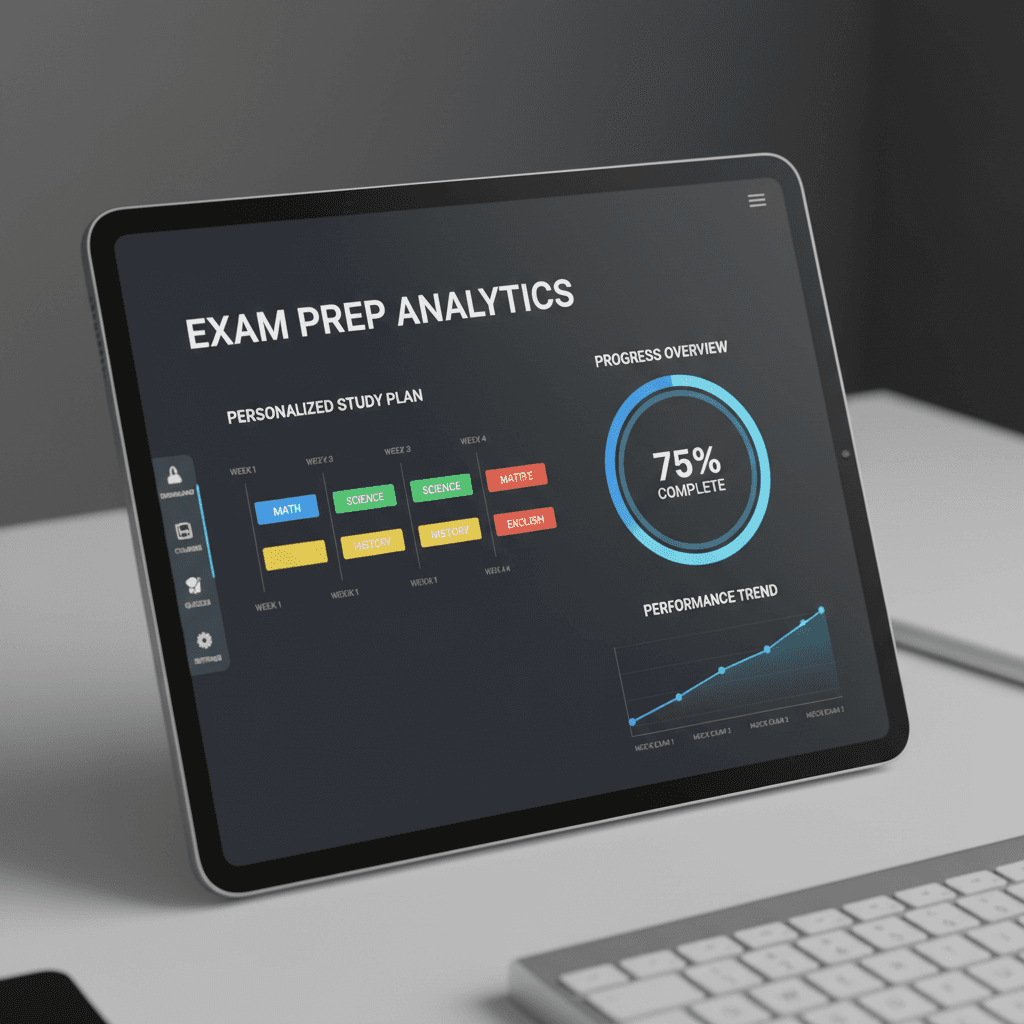 Exam prep performance dashboard