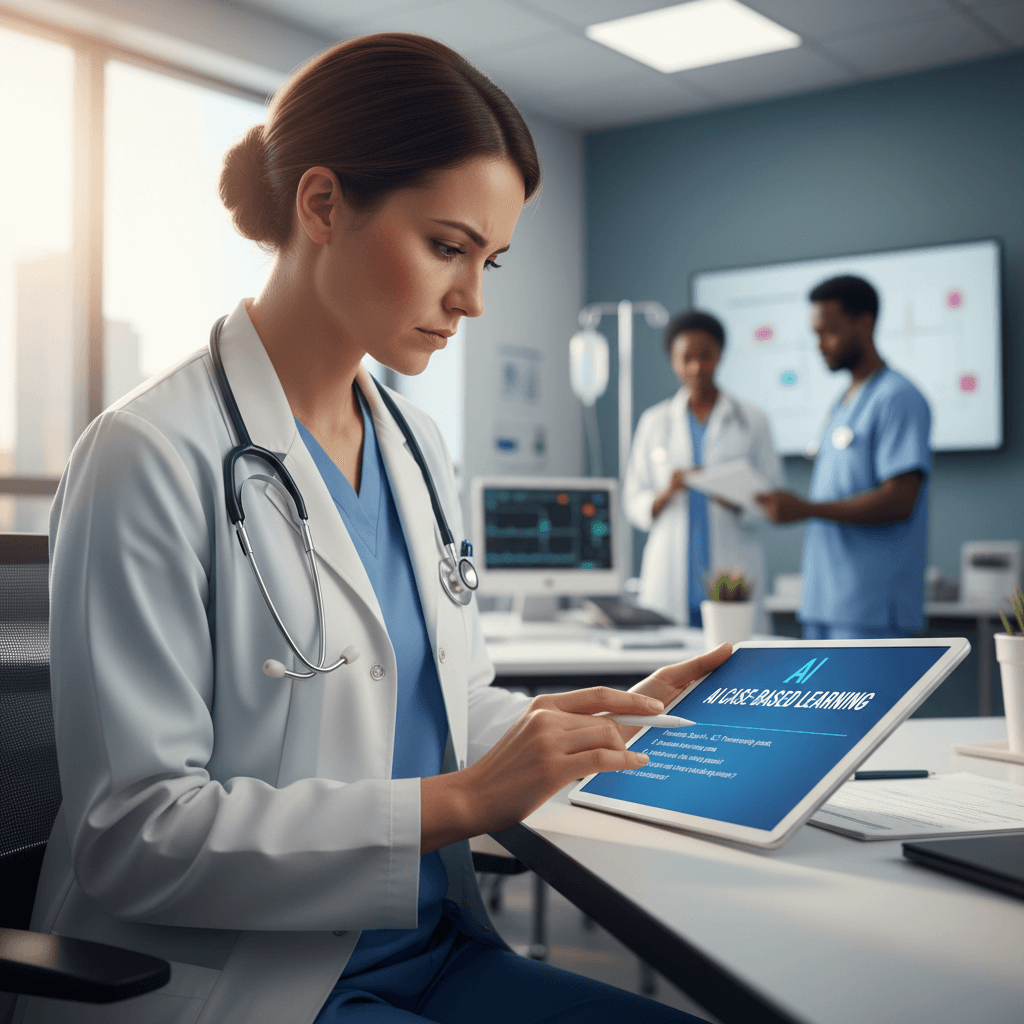 Case-based learning with AI tutor