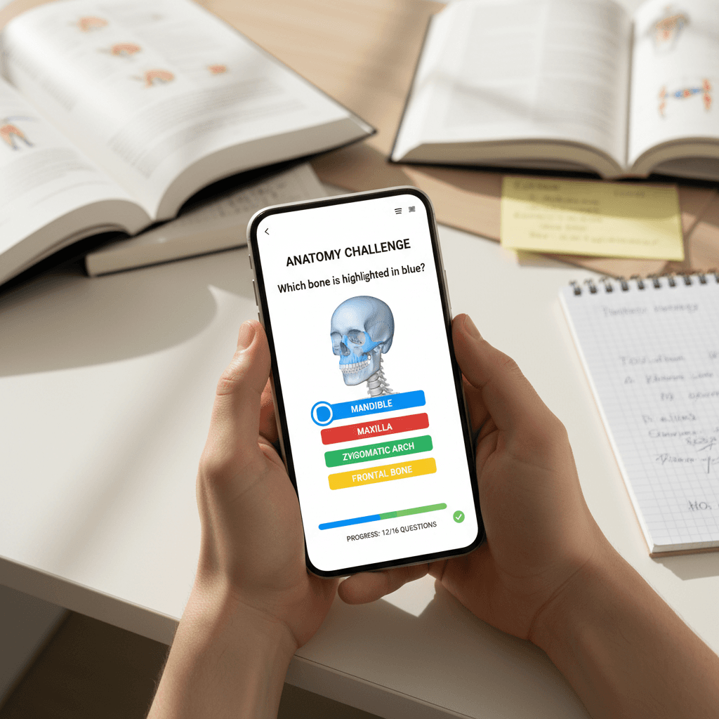 Tablet view of ATLAS case-based learning content